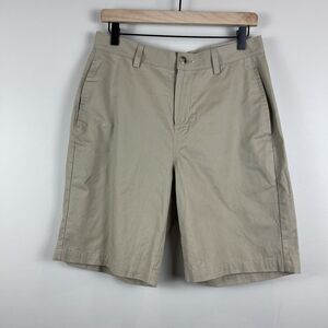 Disney Parks Men Khaki Chino Shorts Sz 30 Beige Authentic Original Mickey Preppy
